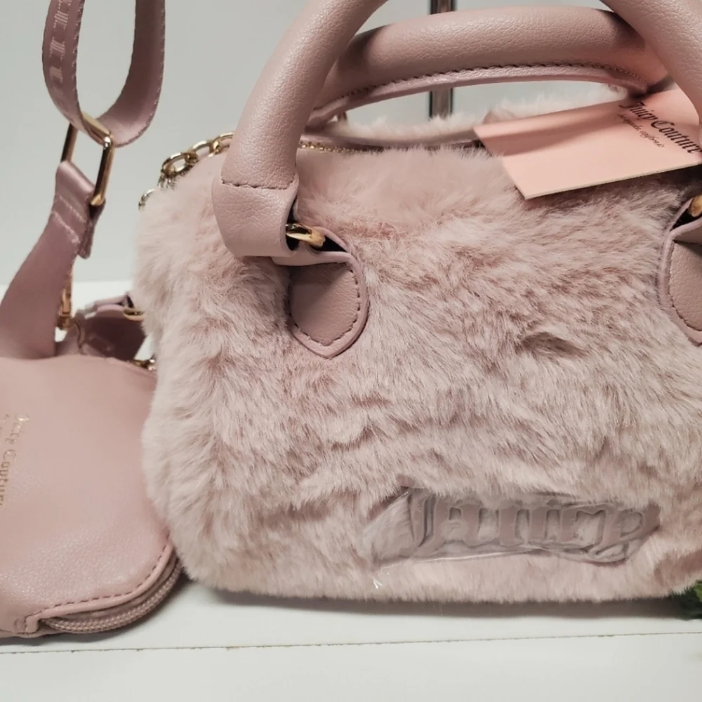 🩷▪️Juicy couture▪️ pink semi charmed dusty blush mini satchel coin